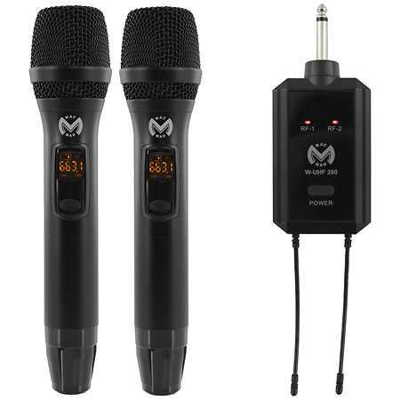 Acheter Système de Microphone portable professionnel sans fil UHF, 16  canaux, 2 Microphones, 1 récepteur, 6.35mm